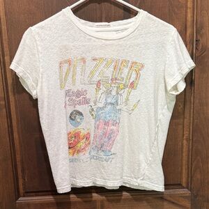 MOTHER White Graphic Tee XS